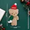Rubor Navideño Oso Siaman Muñeca Linda Muñeca Llavero de Felpa Colgante para Bolso Muñeca Bufanda Regalo
