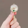 Broche Estilo Chinês Retro Palácio Elegante Elegante Pérola Franja Flor Pinos Corsage Cheongsam Hanfu Acessórios Mulheres