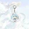 Nuevo Llavero Colgante Acrílico de Hatsune Miku Anime Llavero Transparente Simple Regalo para Compañero de Clase Mochila