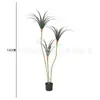 Árbol de Yuca Artificial Planta Verde Artificial Interior Sala de Estar Tienda Árbol de Yuca de Poste Delgado Sangre de Dragón Planta Grande de Piso en Maceta Decoración