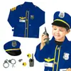 Roupa de Polícia Infantil Direto da Fábrica Roupa de Casa de Brincar Roupa de Experiência Profissional Uniforme Profissional de Polícia