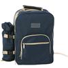 Bolsa de Picnic de Gran Capacidad de Tela Oxford para 6 Personas Mochila para Vajilla Multifuncional para Exteriores Mochila de Picnic Impermeable Engrosada