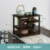 Expositor de caixa surpresa Zhenjianchuan Suporte de flores Prateleira de madeira porcelana antiquidade chinesa Pequeno armazenamento Prateleira para xícara de chá bule