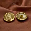Botones Metálicos Estilo Chanel Vintage al por Mayor para Fabricantes con Acabado de Alta Gama, Botones para Traje Estilo Británico, Botones para Abrigo, Botones de Coser a Mano