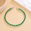 Pulsera de circón de color de alta gama transfronteriza Europa y Estados Unidos Pulsera Joker temperamento completo de diamantes adornos para la mano fabricantes mayorista