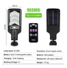 Luces solares para exteriores, iluminación de pasillo exterior COB con control remoto, farolas pequeñas, luces para patio con sensor de movimiento para jardín de villa