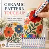 Caneta de retoque cerâmica de 12 cores para reparar arranhões em superfícies de porcelana e banheiro, caneta marcadora especial de 2,8 mm para azulejos e banheiras