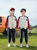 Uniformes Escolares Primários, Agasalhos Esportivos, Uniformes de Jardim de Infância, Roupas de Primavera e Outono, Conjuntos de Três ou Quatro Peças, Uniformes para Competições Esportivas Infantis, Uniformes de Classe para Academias