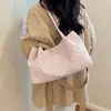 Bolsa de mão/ombro casual com bolinhas única, de grande capacidade, estilosa e simples, com alta aparência, para o dia a dia, artística