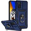 Adecuado para Xiaomi Pocox7Pro Funda de Teléfono con Ventana Push Sergeant Redmi Note14 Soporte para Coche 15t Funda Protectora Anticaídas