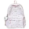 Nueva Mochila de Estrella Estilo Ins para Niñas Estudiantes Linda Mochila Escolar de Gran Capacidad para Estudiantes de Secundaria y Preparatoria Mochila Casual de Viaje