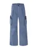 Pantalones de trabajo retro unisex estilo americano de alta gama, con un moderno diseño multibolsillos, corte holgado, pierna ancha y estilo casual para hombre