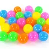 Venta al por mayor de fábrica bola de plástico para piscina 5.5cm /7cm/ 8cm bola de onda de color engrosada bola de plástico para piscina verde protección ambiental