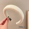 Cor Dopamina Aro de Cabelo de Aba Larga para Mulheres Topo Craniano Alto Pressão Cartão de Cabelo Verão Doce Bonito Faixa de Cabelo Acessórios de Cabelo com Sensação Avançada