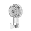 Gancho de ventosa giratorio, vacío fuerte, estante de almacenamiento sin perforaciones para baño, cocina, inodoro, montado en la pared, gancho adhesivo sin dejar rastro