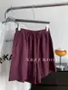 Pantalones Cortos de Lino Lyocell Tencel con Botones para Mujer, Holgados, Transpirables, con Cordón, de Cinco Puntos, Modernos, Verano 2026