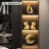 Ornatos de Luxo Leve Riqueza Rolando Decorações de Sala de Estar Ornatos para Gabinete de Vinho da TV Presentes Criativos para Casa e Escritório