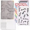 Amazon Transfronterizo Planificador A6 Cuaderno de Hojas Sueltas Libro de Presupuesto Libro de Ahorro de Dinero Libro de Contabilidad de Efectivo de Cuero PU En Stock