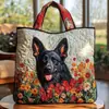 2026 Nova Série de Filhotes Transfronteiriça Estampa Digital Bolsa Tote Acolchoada de Ombro Fashion