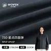 Tela de poliéster con estampado de estrellas y puntos, elástica en cuatro direcciones, disponible en stock, para camisas de primavera y verano, ropa casual, deportes, fitness, actividades al aire libre y montañismo