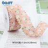 Cinta Floral Pequeña de Borde Ondulado DIY Lazo Accesorios para el Cabello Florista Embalaje de Flores Sombrero de Paja Decorativo Cinturón de Tela Estampada