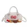 Bolsa Feminina da Moda, Novo Modelo de Primavera, Bolsa Bowling Xadrez Retrô Coreana, Bolsa Transversal Nicho Tendência para Meninas e Pais