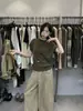 Solo Una VI+2026 Otoño Temprano Nuevo Diseño Cuello Alto Versátil Manga Corta Camiseta de Punto para Mujer (con collar) 99098
