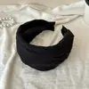 Diadema de moda estilo coreano de alta gama, color liso, ala ancha, tela plisada, material engrosado, diadema ensanchada, nuevo accesorio para el cabello