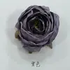 Rosa de princesa artificial vintage con borde quemado, flores falsas con borde quemado para decoración de pared de flores de boda en Instagram, accesorio para caja de regalo de flor para pasador de pelo DIY