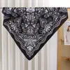 Novo lenço quadrado vintage paisley 90cm mais vendido, lenço de seda artificial, lenço fino color-blocking para a cabeça, lenço versátil, xale decorativo