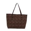 2025 Primavera Nova Grande Capacidade Portátil Bolsa de Ombro Bolsa Nicho Design Estampa de Leopardo Moda Simples Bolsa de Axila