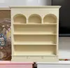 Estante de Livros em Arco Impressa em 3D Armário de Armazenamento Rack de Exibição Pu Armário de Armazenamento de Alimentos e Brinquedos Rack de Armazenamento Exibição em Miniatura de Casa de Bonecas
