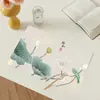 Nuevo Tapete de Té Estilo Chino, Impermeable, Resistente al Aceite, Secado Rápido, Tapete de Mesa de Cuero de PU, Una Pieza en Stock, Personalización al por Mayor