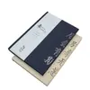 Cuaderno de Color Sólido Cubierto de Tela con Estampado Dorado, Set de Diario Artístico Bordado de Lino Hecho a Medida, Fábrica de Impresión Puede Imprimir Logo