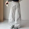 Novo Estilo Outono 2026 para Crianças Maiores: Conjunto de Duas Peças com Calça Cargo Versátil de Cintura Alta e Calça Casual Solta