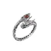 Nuevo Anillo Liderazgo Año del Dragón Hombres y Mujeres Ins Nicho Estilo Literario Retro Marea Nacional Anillo Abierto Agresivo