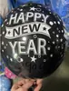 Balão de látex de 12 polegadas impressão formatura aposentadoria feliz ano novo balão redondo decoração cerimônia de inauguração presente