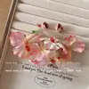 Aretes de Flores Estilo Hada para Mujer, Aretes de Diamantes de Alta Gama con Montura de Racimo, Diseño de Nicho, Exquisitos Aretes con Borlas