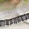 2cm Ropa de Muñeca con Encaje Plisado Mangas Dobladillo de Falda Escote Ropa Accesorios de Encaje Accesorios Hechos a Mano con Encaje Decoración