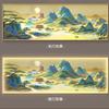 Milhares de Milhas de Rios e Montanhas Pintura Decorativa para Sala de Estar Novo Estilo Chinês Pintura para Pendurar na Parede Atrás do Sofá Paisagem Atmosférica Mural Estéreo Luminoso