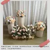 Ceremonia de Entrega de Automóvil Ventana Arreglo de Boda Columna de Flores Flores Artificiales Adornos Flores Falsas Tienda 4S Bienvenida Columna de Papel Pvc Decoración de Marca