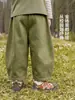 Pantalones Casuales Tipo Cimitarra para Niños Right Ou Boy Algodón Puro Ropa de Otoño 2026 Nueva Ropa para Niños Bebés Niños Pequeños Estilo Primavera y Otoño