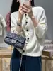 Cardigan de Tricô 100% Lã Novo Outono/Inverno Feminino Gola Redonda Solto Elegante Casual Simples Macio Cera Colorido Botões Jaqueta