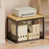 Estante de Almacenamiento para Impresora, Soporte Móvil para Fotocopiadora, Gabinete de Archivos de Piso de Múltiples Niveles al Lado del Escritorio de Oficina