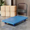 Carrinho pequeno de puxar com a mão, dobrável, leve, portátil, plataforma para transportar mercadorias, carrinho de compras, carrinho pequeno para buscar encomendas