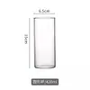 Copa Collins de Vidrio Recto de Fondo Delgado con Alto Contenido de Boro, Copa Simple para Bebidas Largas, Taza Doméstica Resistente al Calor para Bebidas de Jugo
