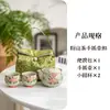 Conjunto de Chá Kung Fu Camélia Pintado à Mão Bolsa de Armazenamento para Viagem ao Ar Livre Copo Expresso Portátil Um Bule Duas Xícaras de Chá de Cerâmica Bule