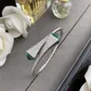 Tendencia de Moda Europea y Americana Lujo Retro Elegante Pagoda Piedra de Color Pulsera Estilo INS Marea Nacional Pulsera de Diseño Abierto