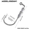  anzuelo de cabeza plomada para señuelo 0.3g 0.6g 1g anzuelo para pesca con señuelos blandos micro anti-enganche para lubina pez mandarín