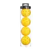Bola de Pickleball Personalizada 40 furos 74mm para ambientes internos e externos, alta elasticidade, resistente ao desgaste, atacado transfronteiriço, bola perfurada